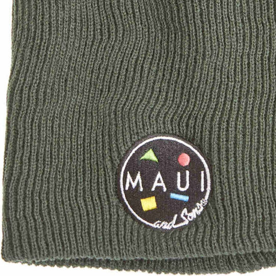 Koks Ii Beanie Men's Knitted Beanie in Khaki Color