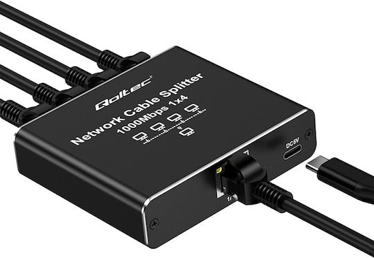 Qoltec Ethernet Мрежов Сплитер RJ45 1 Брой