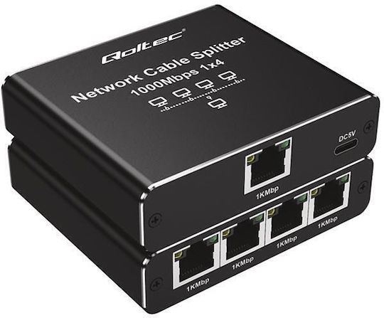 Qoltec Ethernet Мрежов Сплитер RJ45 1 Брой