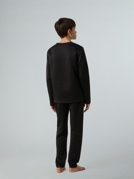 Dotknit Thermobekleidung Kinder Thermobekleidung Set Tnf Schwarz