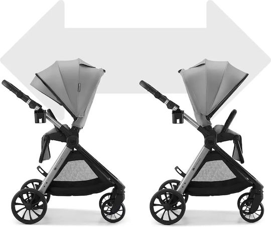 Kinderkraft Vesto 2 Ρυθμιζόμενο Καρότσι 3 σε 1 Kατάλληλο για Nεογέννητο Grey
