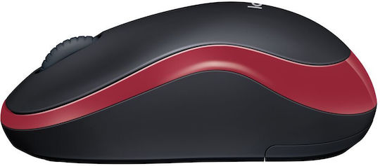 Logitech M185 (910-002237) Kabellos Mini Maus Black/Red