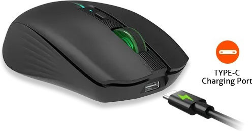 Meetion BTM002 Ασύρματο Bluetooth Ποντίκι Μαύρο