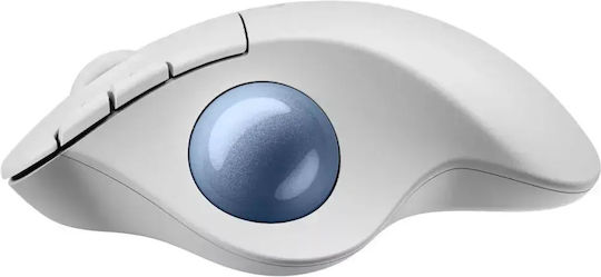 Logitech Ergo M575S Ασύρματο Bluetooth Ποντίκι με Trackball Λευκό