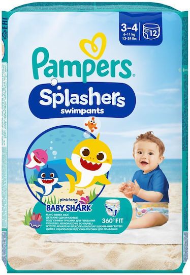 Pampers Pampers Schwimmende Windeln Splashers Nr 3+ Für 6-11kg 12 Stücke