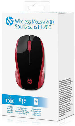 HP 200 Ασύρματο Ποντίκι Κόκκινο