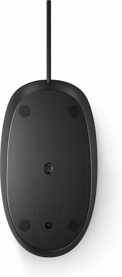 HP 128 Ενσύρματο Ποντίκι Μαύρο