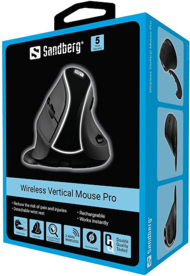 Sandberg Pro Kabellos Ergonomisch Vertikal Maus Schwarz