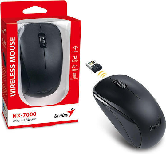 Genius NX-7000 Ασύρματο Ποντίκι Μαύρο