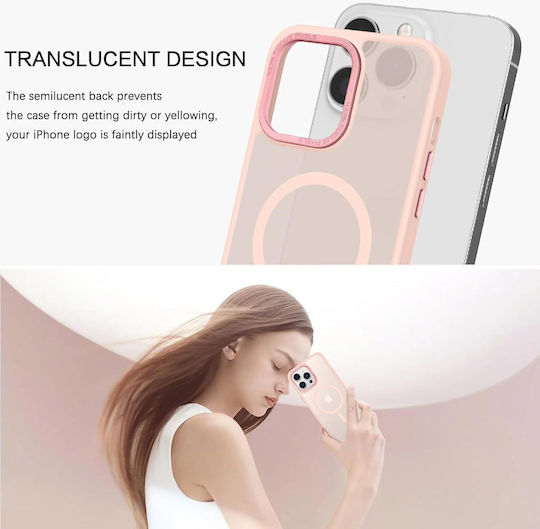 Orso Back Cover Plastic / Silicone Pink (iPhone 13 Pro Max)