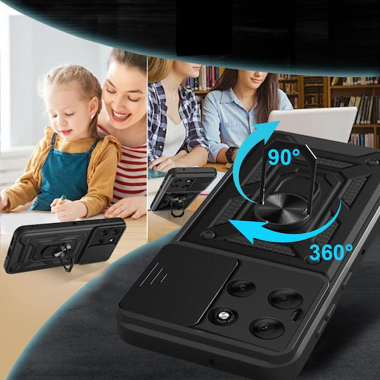 Tech-Protect Camshield Pro Back Cover Σιλικόνης / Πλαστικό Μαύρο (Motorola Moto G86 5G / G86 5G Power)