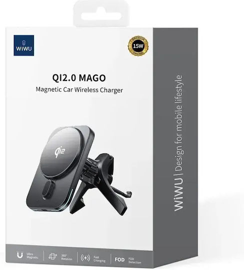 Wiwu Ch-323 Qi2 Handyhalterung Auto mit Magnet MagSafe Schwarze