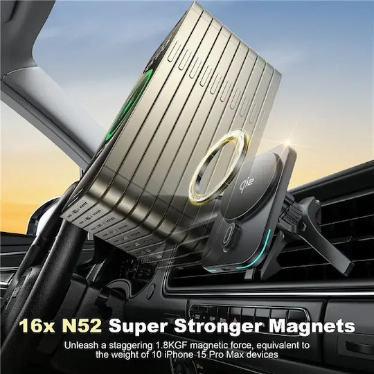 Wiwu Ch-323 Qi2 Handyhalterung Auto mit Magnet MagSafe Schwarze