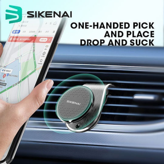 Sikenai XO-32 Suport Auto pentru Telefon Mobil cu Magnet Argintiu