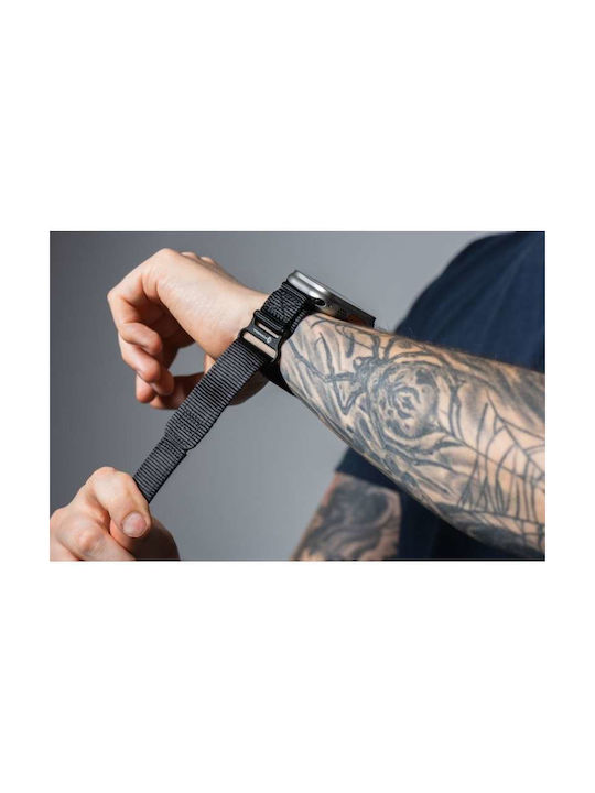 Forcell F-design Каишка Текстил Черен (Apple Watch 42/44/45/49 мм)