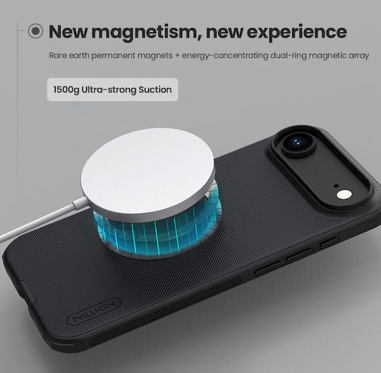 Nillkin Super Frosted Pro Magnetic Back Cover Plastic / Silicone Black (iPhone Air)