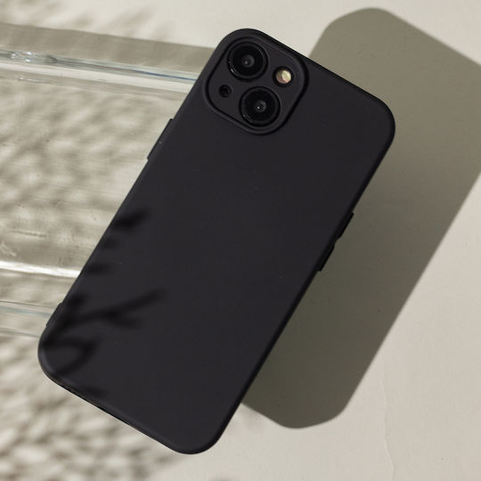 TelForceOne Silicon Umschlag Rückseite Silikon Schwarz (Realme 14x 5G)