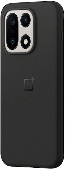 OnePlus Sandstone Magnetic Cover Umschlag Rückseite Silikon / Kunststoff Schwarz (OnePlus 15 5G)