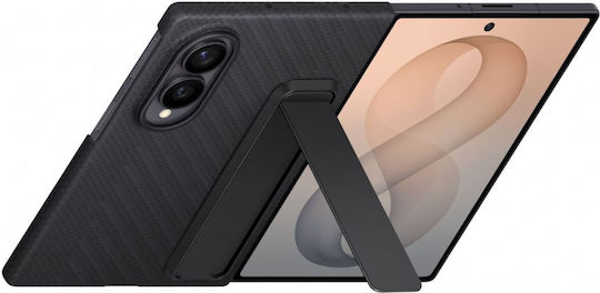 Samsung Carbon Back Cover Tempered Glass / Aramid Fiber Μαύρο (Galaxy Z Fold8)