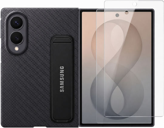 Samsung Carbon Back Cover Tempered Glass / Aramid Fiber Μαύρο (Galaxy Z Fold8)