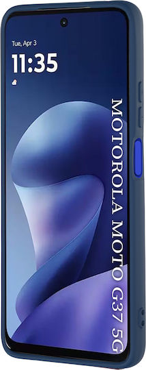 Techsuit Back Cover Din Silicon Albastru Marin (Motorola Moto G37 / G37 Power / G47)