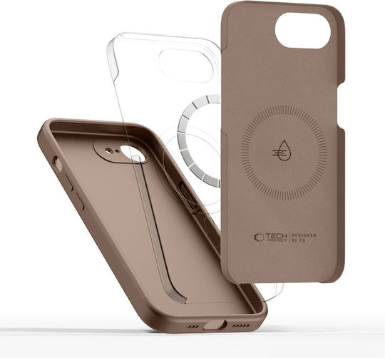 Tech-Protect Back Cover din Silicon Maro (iPhone 17e / 16e)