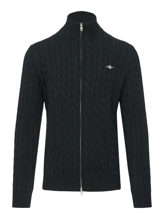 Cardigan Tricotat pentru Bărbați Black