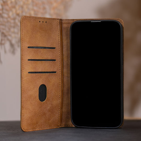 Smart Book Σιλικόνης / Δερματίνης Καφέ (Redmi Note 15)