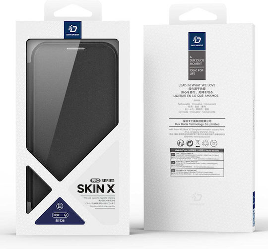 Samsung Galaxy S26 5g Dux Ducis Skin X Pro Series Flip Case Synthetic Leather Pu Black Rfid Wallet