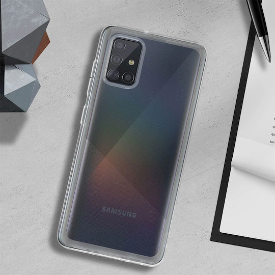 Samsung Back Cover Σιλικόνης Διάφανο (Galaxy A71)
