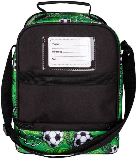 Must Team Schulische Isolierte Kinder Lunchtasche 7l Grüne Fußball 22x16x28cm