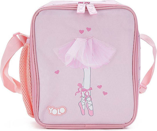 Yolo School Insulated Lunch Bag Handbag 6L Pink
