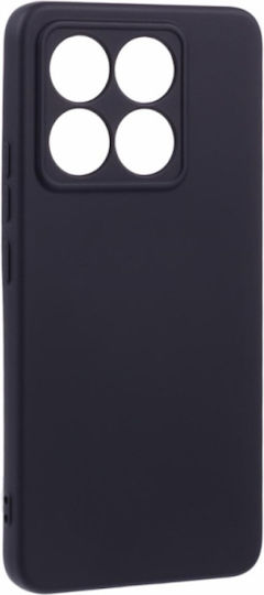 Matt Umschlag Rückseite Silikon Schwarz (Xiaomi 15T)