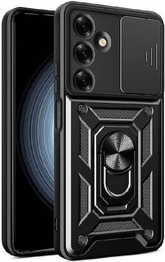Defender Задна Корица Пластмаса / Силикон Черен (Galaxy S26+)