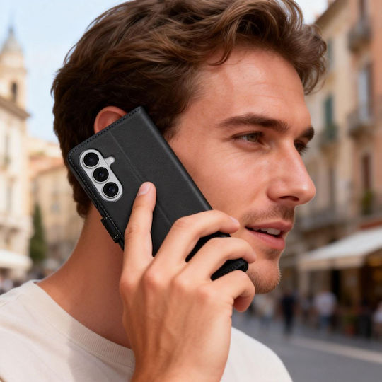 Tech-Protect Brieftasche Handyhülle Samsung Galaxy A57 5G – Schwarz
