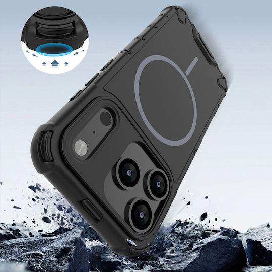Defender 2in1 Магнитен Калъф За iPhone 14 6 1 Черен