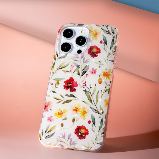 TelForceOne Glow Glam Back Cover Σιλικόνης 2mm Λευκό (iPhone 17 Pro Max)