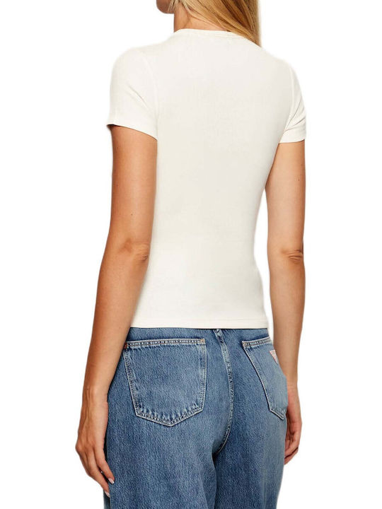 Tommy Hilfiger Дамско T-shirt Бяло Clear Logo