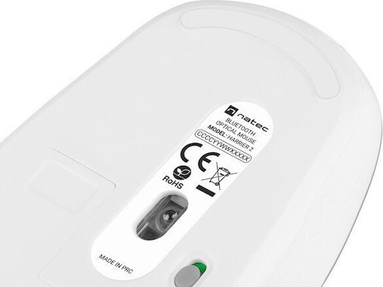 Natec Harrier 2 Безжичен Bluetooth Мишка Бяло/сиво