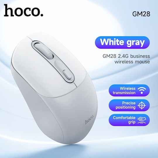 Hoco GM28 Kabellos Maus Weiß