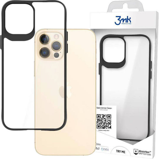 3MK Satin Armor Case+ Back Cover Plastic 1.5mm Black (iPhone 12 Pro Max)