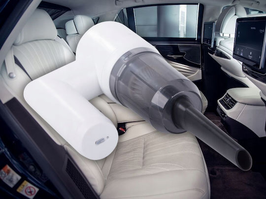 Car Handheld Vacuum & Blower 2 in 1 Rechargeable 12V White
