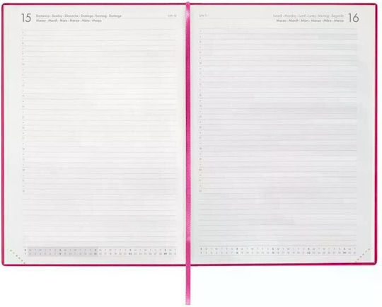 Legami Milano Daily Agenda 2027 Fuchsia 19.5x26.5cm