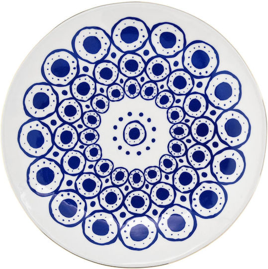 Duka Shallow White Ceramic Plate 21.5cm