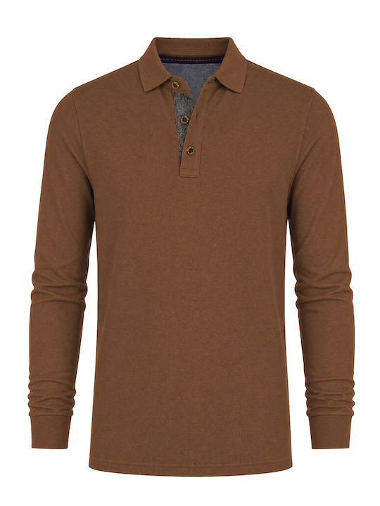 Polo Long Sleeve Blouse Brown