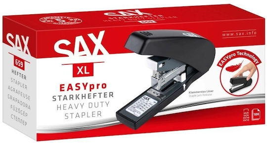 Sax Heftgerät Büroklammern Handwerkzeug Schwarz
