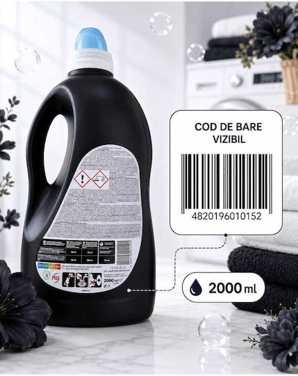 Detergent Lichid Pentru Spălarea Mâinilor Pentru Culori, Negru și Alb Rufe 2lt 40 Spălări