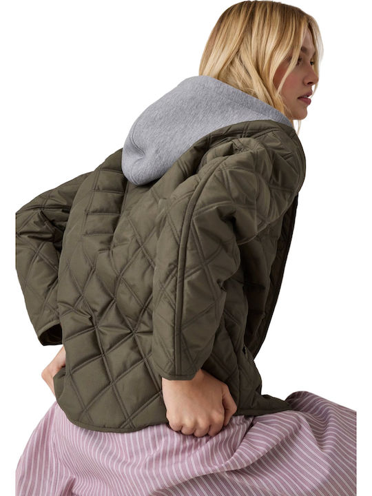 Дамско яке за Зима Olive Light Green