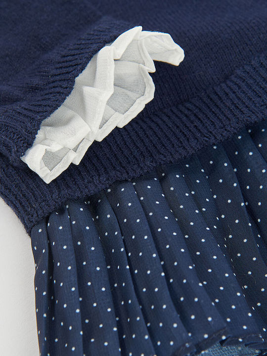 Kinderkleid Gestrickt Marineblau