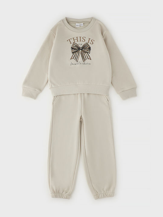 Kids Tracksuit Beige 2 Pieces